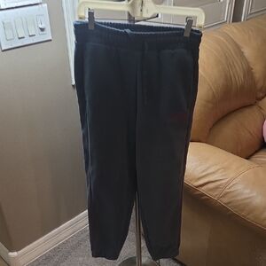 Puma Women’s Dark Gray Athletic Joggers – Size Large – Elastic Waist